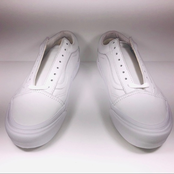 VANS OG Old Skool LX VLT White Leather Sneakers - Picture 7 of 9